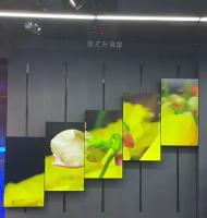L'affichage à cristaux liquides fixé au mur de panneau de Signage de Digital divisé l'écran de mur de la publicité d'affichage d'écran