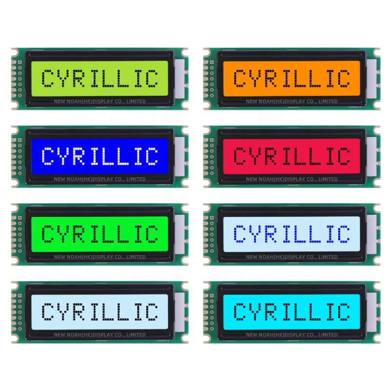 Cyrillic Blue Film 0801A Character LCD Screen COB LCD Module High-Quality LCD Screen
