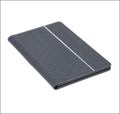 Free sample wholelsa manufacturer dia 225*270mm round shape double layer trash bin hotel leather