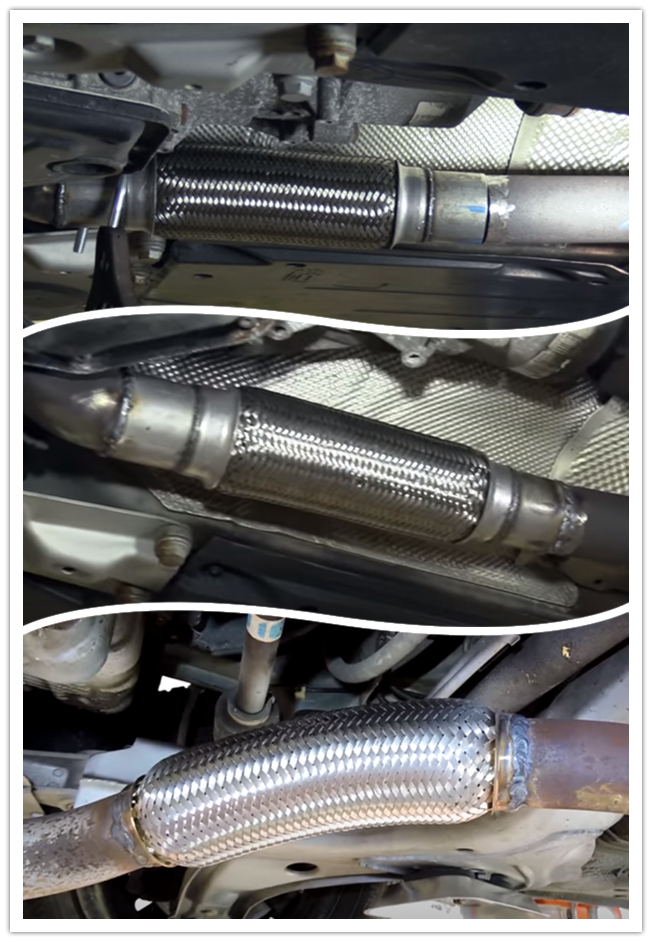 Tuyau flexible universel de soufflet d'échappement d'acier inoxydable pour le générateur