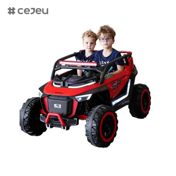 CJ-8809 Seater Kids Ride on UTV Car, with12V7AH*1 4x390 Motor,2.4G RC,Leather seat,music,LED,Bluetooth,USB