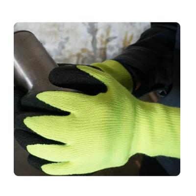 Do calibre exterior do uso 7 dos homens luvas acrílicas do látex de espuma do forro para o tempo frio