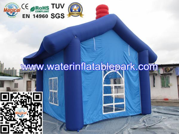 Fashion House Inflatable Trade Show Tent Exhibition Dark Blue