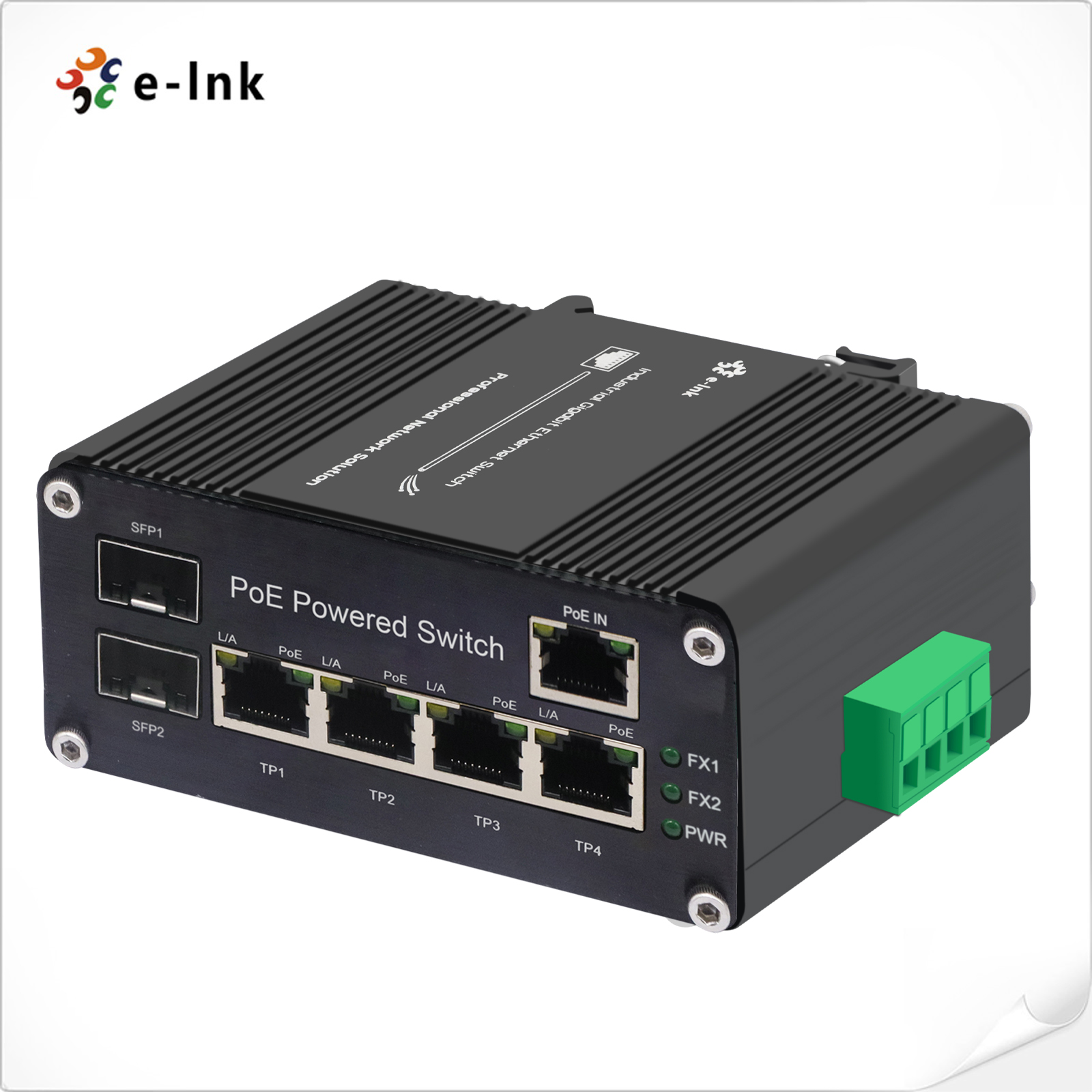 Промышленное 5-Port приведенное в действие PoE переключатель локальных сетей 10/100/1000T + 2-Port 100/1000X SFP с Passthrough PoE