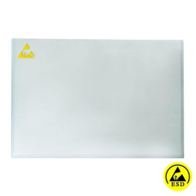 Luva plástica dura antiestática transparente do documento do ESD