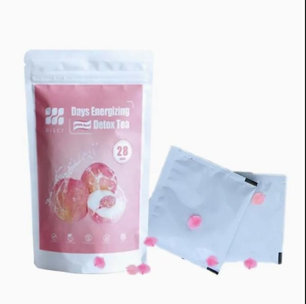 Wholesale organic Weight Loss Detox Tea  Custom Logo Belly Fat Burner Peach Flavor