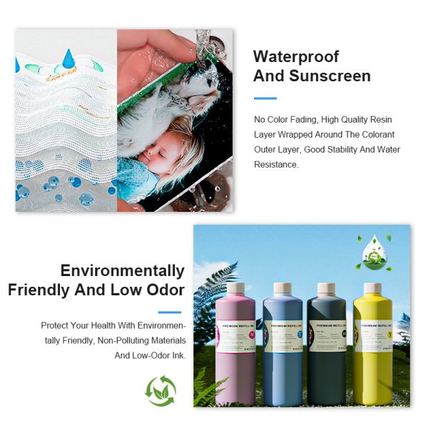 Pigment Ink Compatible for Epson L4368L4366L6376L6378L6379L6398 for Color Documents / Tenders