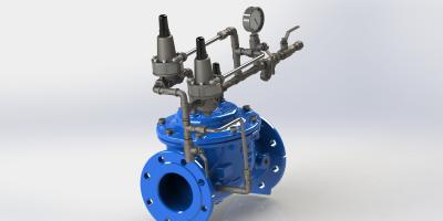 Nylon Reinforcement Diaphragm Surge Anticipation Valve Ral5005 Blue EPDM Rubber Diaphragm