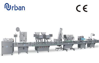 Automated Capsule Tablet Bottle Filling Machine In Integrated Pharmaceutical Production Line