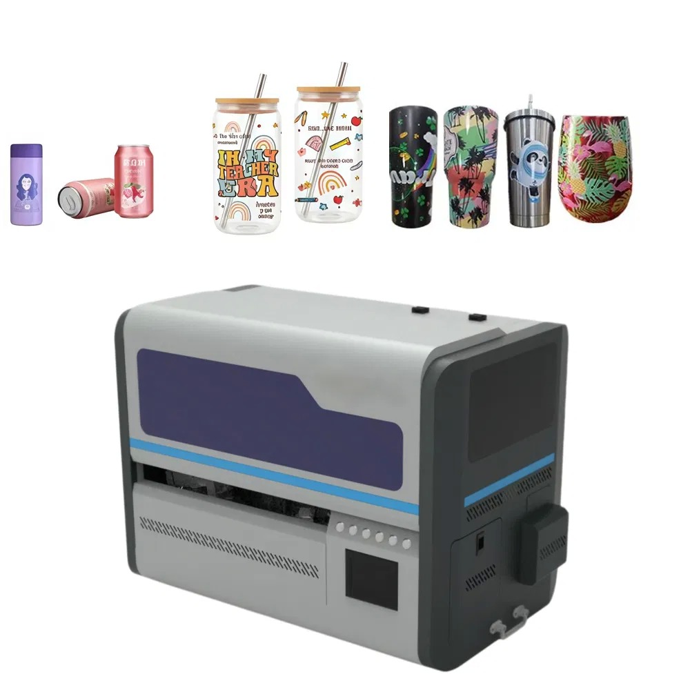 Factory Price Mini Desktop 360 Rotary Degree Inkjet Cylinder Bottle Printing Machine