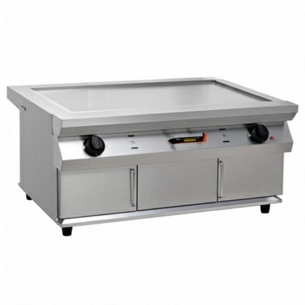 GREENARK TO14 Stainless Steel 304 Mobile Teppanyaki Grill Table Gas