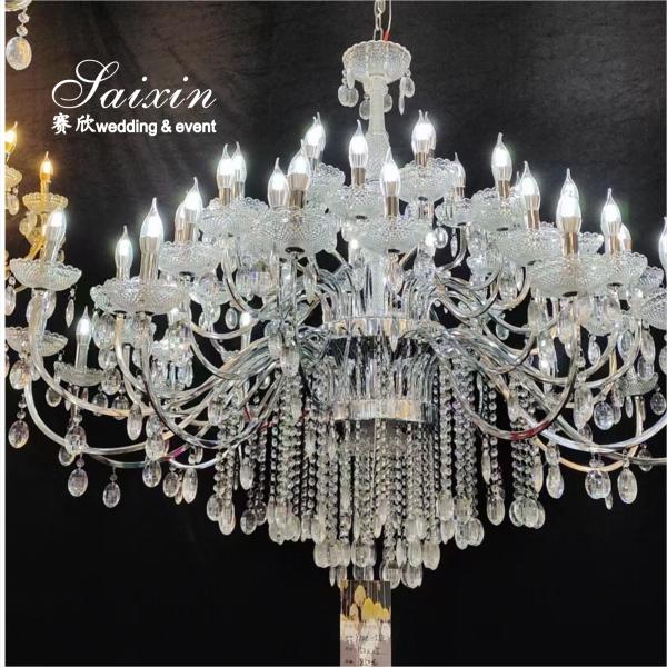 Factory Wholesale Large Metal Crystal Chandeliers For Wedding Decoration