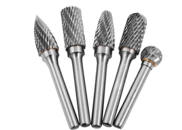 Double Cut Teeth Solid Carbide Burrs , Double Cut Carbide Burr For Granite