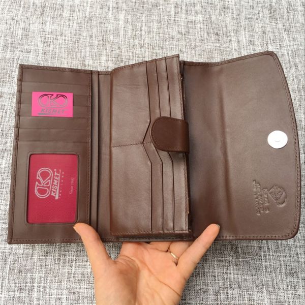 Thailand Authentic  Stingray Skin Female Large Trifold Wallet Genuine Leather Lady Phone Clutch Purse Women's Card Purse