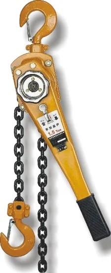 Yellow Electric Wire Rope Hoist 500kg 1 Ton Lever Block With CE Certificate