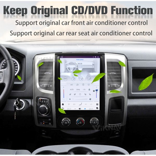 12.1 дюймовый Android 13 Стерео Для 2013-2019 Dodge Ram Радио Сенсорный экран GPS навигация Мультимедийный проигрыватель Carplay