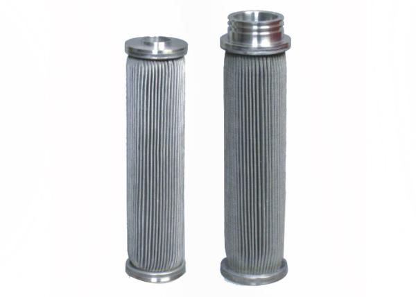 Silver Stainless Steel 304 10um Sintered Mesh Filter For Oil Filter