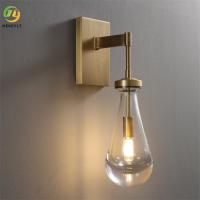 Lumière moderne de mur d'or de verre soufflé de baisses pour le salon de chambre à coucher