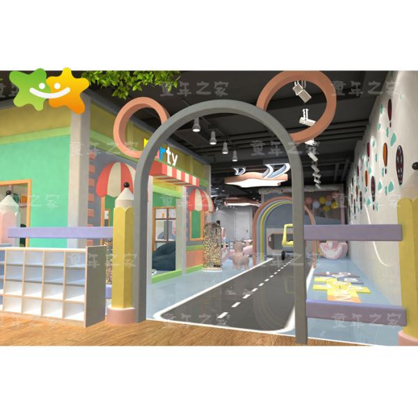 Amusement Park Kids Playhouse Indoor Playground Equipment With Slide Toys