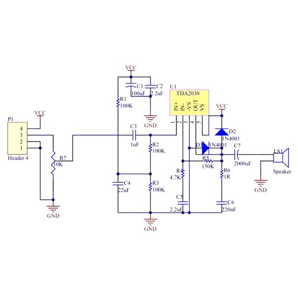 TDA2030A 6-12V 18W 3A Audio Amplifier Board Module