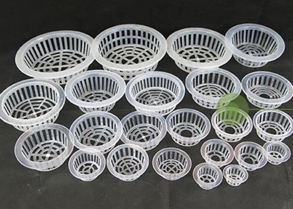 PP Material 2 Inch Hydroponic Net Pots Reusable Suitable For Outdoor Use