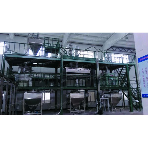 Bleach  Tumbler Powder Screening Equipment 1650*1850*1600mm Dimension