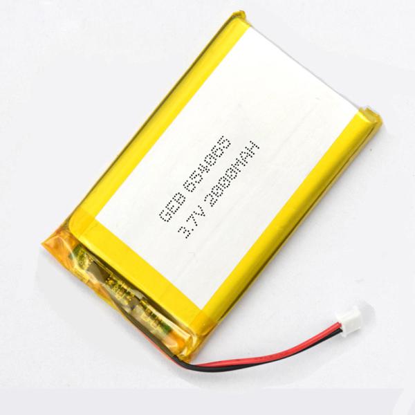 Bloco 654065 da bateria de Toy Cars Lithium Ion Polymer com conector