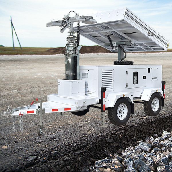 Emergency Light Tower Nighttime Repairs Solar Mobile Tower Light Portable Industrial Light Tower