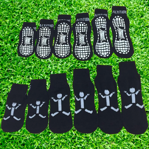 Knitted Non Slip Grips Ankle Socks Surge Bounce Trampoline Park Socks