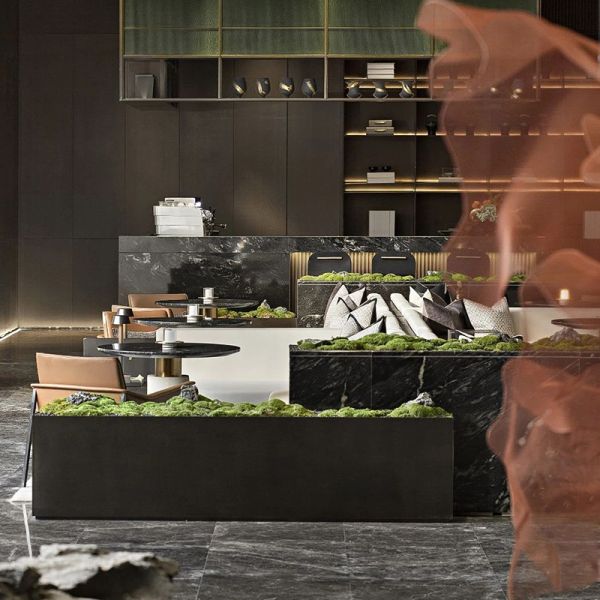 Естественный сохраненный мох нордических бонзаев искусственный для стены зеленого растения