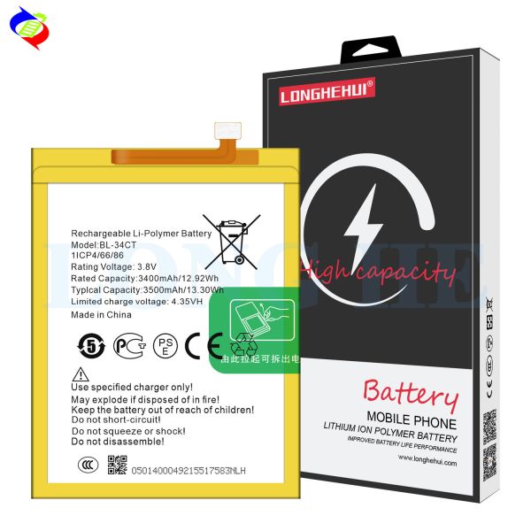 BL-34CT 3500mAh Camon i4 Mobile Phone Battery for Tecno CB7 Stocked and Ready to Ship