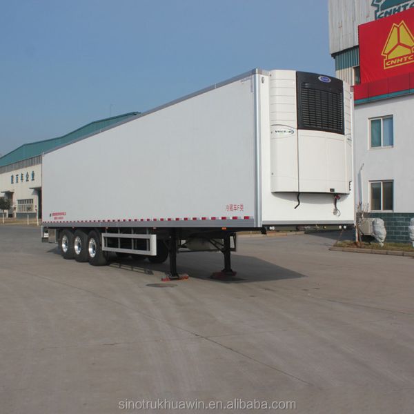 45 feet 3 Axles Fish Carrier Refrigerated Refrigerator Food Van Freezer Semi Trailer