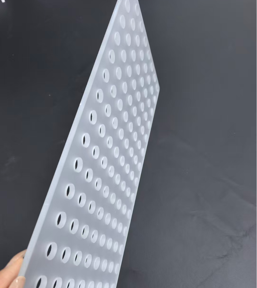 High Purity Laser Drilling Clear Quartz Glass Plate Optical CNC Square Silica Sheet