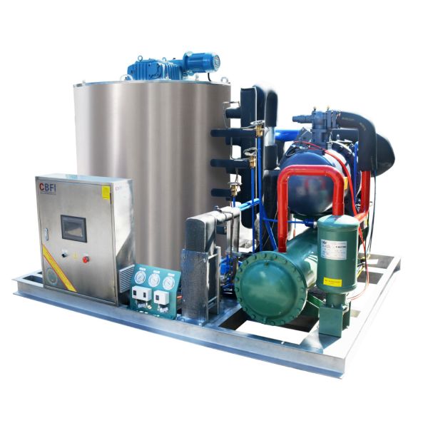 Промышленным большим стиль хлопь создателя льда емкости охлаженный воздухом 20 тонн в день