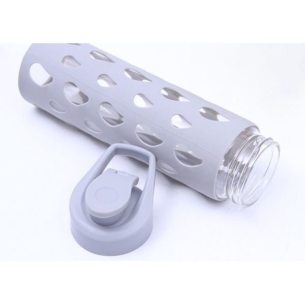 Promotional Gift Reusable Borosilicate Glass Water Bottle Leak Proof BPA Free