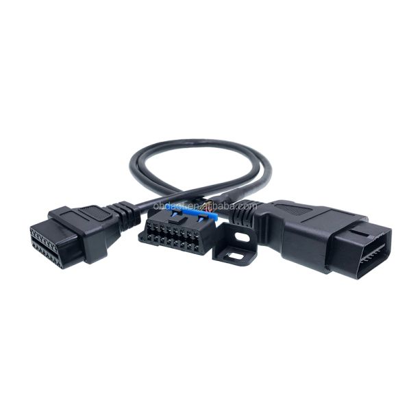 Professional OBD OBDII Cable Car Diagnostics Y Splitter Male to Female Cable for Opel PVC/ABS Temperature -20- 80degree