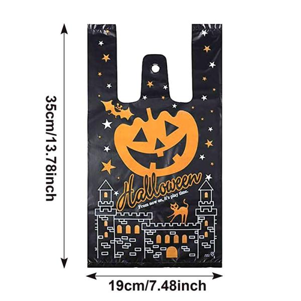 Factory Price Custom Print Halloween PP Cute Candy Plastic Treat Bag