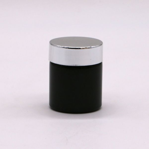 Refillable 40ml/1.3oz PET Pill Capsule Fish Oil Bottle with Silver Aluminum Screw Cap