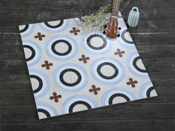 Pavimentos antiderrapante 20x20cm azulejos rústicos de cerâmica para decoração e azulejos de parede duráveis para construção