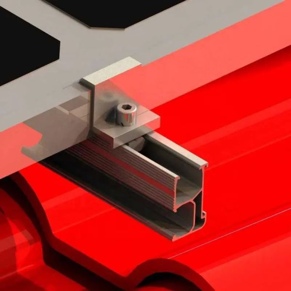 Commercial Solar Panel End Clamp Adjustable Photovoltaic End Clamp ISO9001