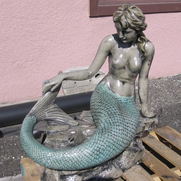 customized life size polishing bronze mermaid statue cast bronze mermaid statue for sale
