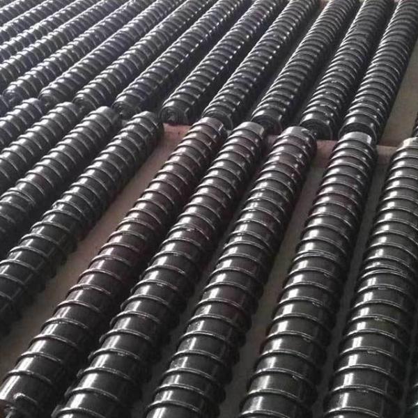 Mining Belt Conveyor Accessories Rubber Impact Idler Roller Shock Absorbing