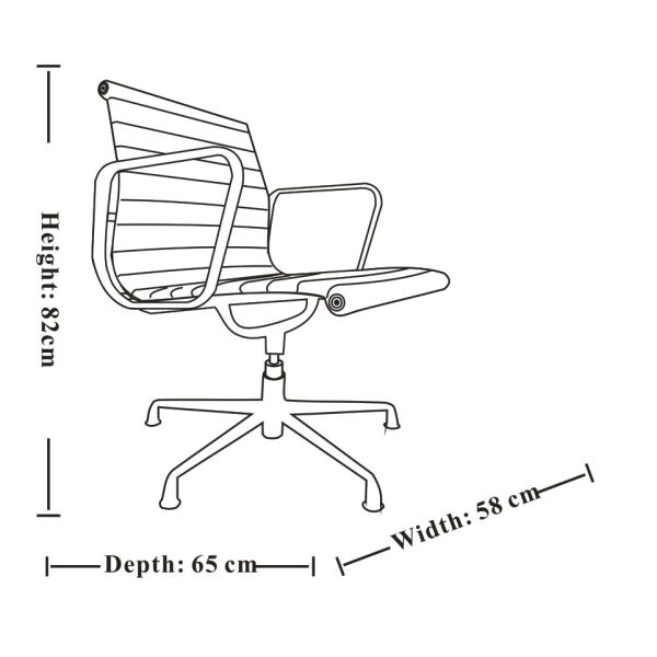 Chrome Base Aluminum Office Chair 360 Degree Rotation Function SGS Approved