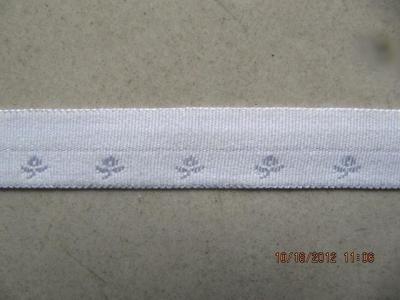 Qaulity Jacquard Elastic Folder Tape,Wholesale Flat Fold Over Elastic Webbing