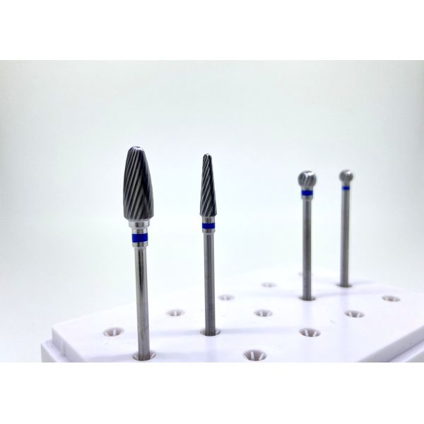 Uncoated Dental Diamond Burs HP Shank Tungsten Carbide Cutter Standard Medium