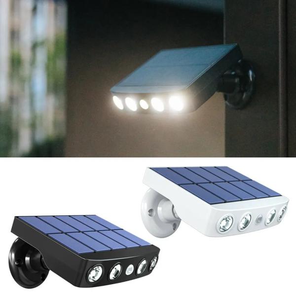 3000k - 6000k Lumière solaire murale 100lm/w Sensor PIR Lumière murale pour jardin de patio