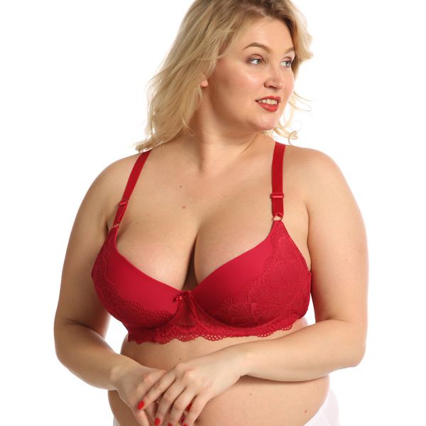 E Cup New Arrival Plus Size 40-50E Women Lace Bra Beautiful Back Comfortable Bra Women Plus Size
