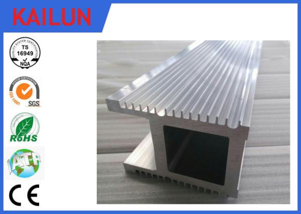 Natural Silver Finish 6063 T5 / T6 Industrial Aluminium Profiles For Co2 Laser Equipment