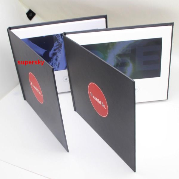 A4 A5 Promotional Video Brochure , TFT Video Business Card With Lcd Screen