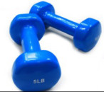 Durable Gym Fitness Dumbbell / Gym Accessory PU Dumbbell Color Optional